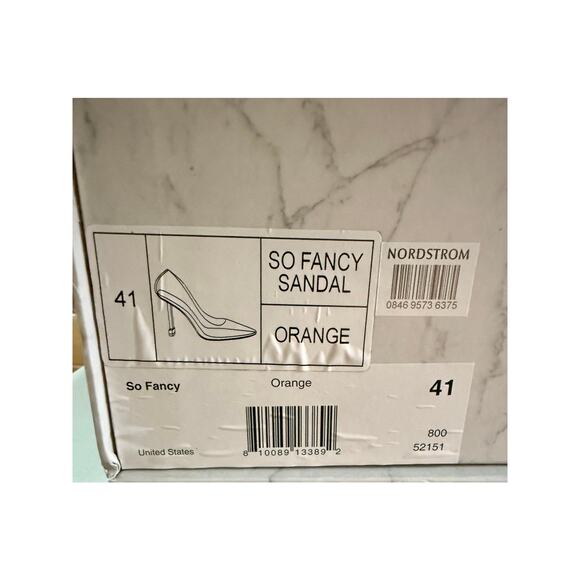 Jessica Rich So Fancy PVC Transparent Stilettos, Orange, EU Size 41, NWT - Picture 7 of 9